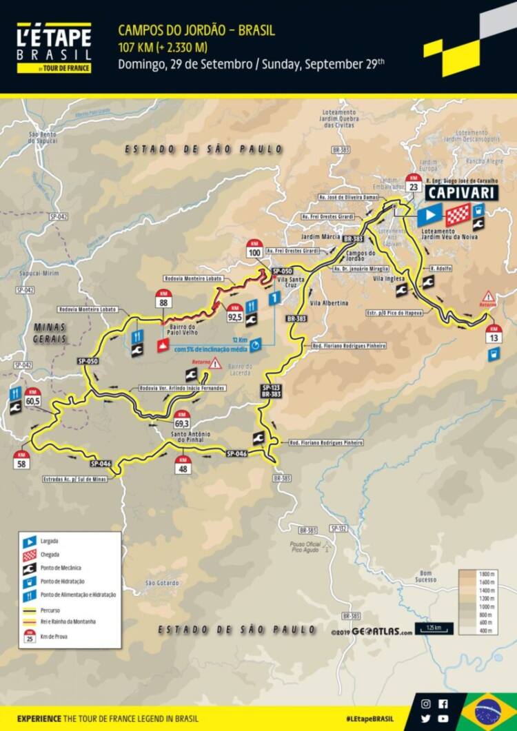L’Étape Brasil by Le Tour de France divulga percurso inédito para edição 2019 - Foto: letapebrasil