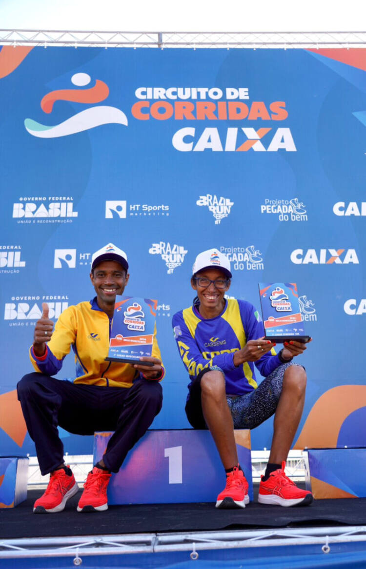 Casal que corre unido, ganha unido a etapa mineira do Circuito CAIXA