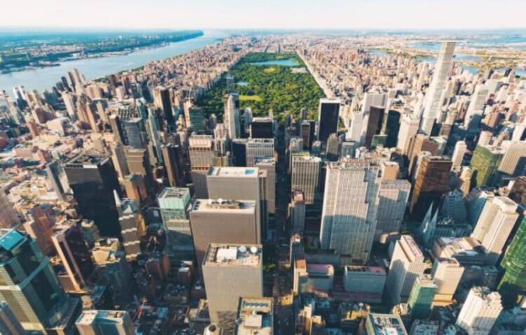 Central Park: cravado no meio de NY